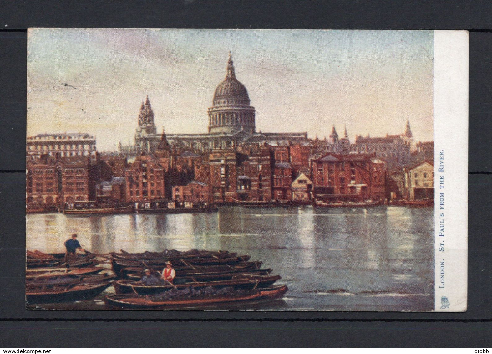 CPA Grande-Bretagne London - St Paul's From The River - Tuck Sons-Oilette 7665 - St. Paul's Cathedral