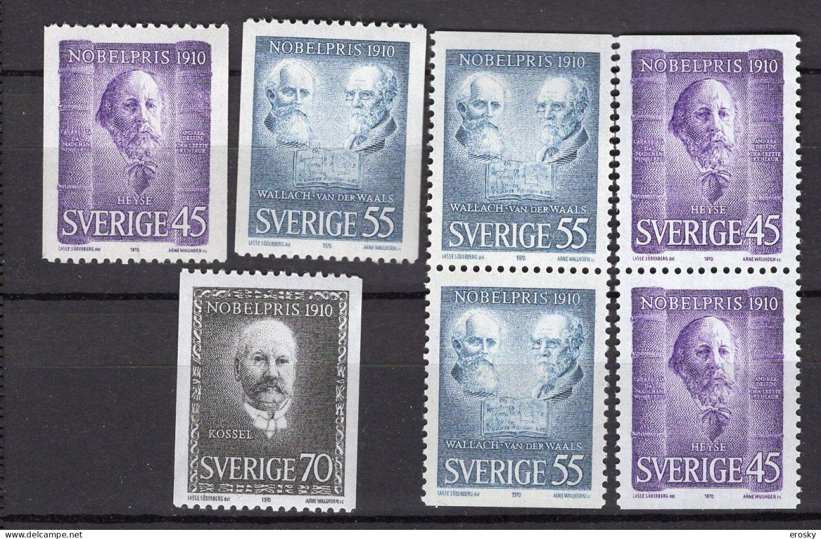 T1314 - SUEDE SWEDEN Yv N°678/80 + A ** (680 *) - Unused Stamps