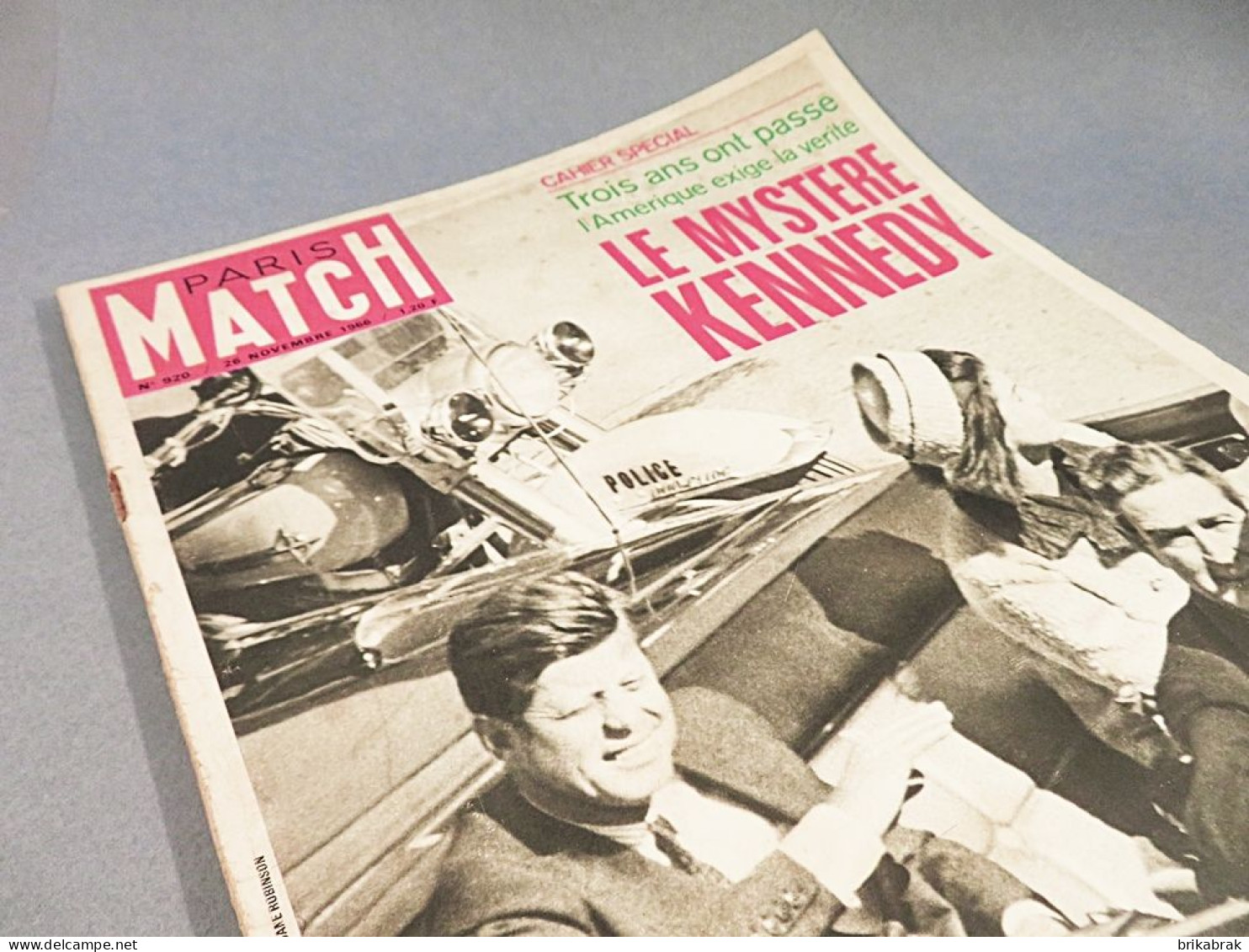 PARIS MATCH 920 NUMERO HISTORIQUE LE MYSTERE KENNEDY @ Histoire Président Etats-Unis - Frans