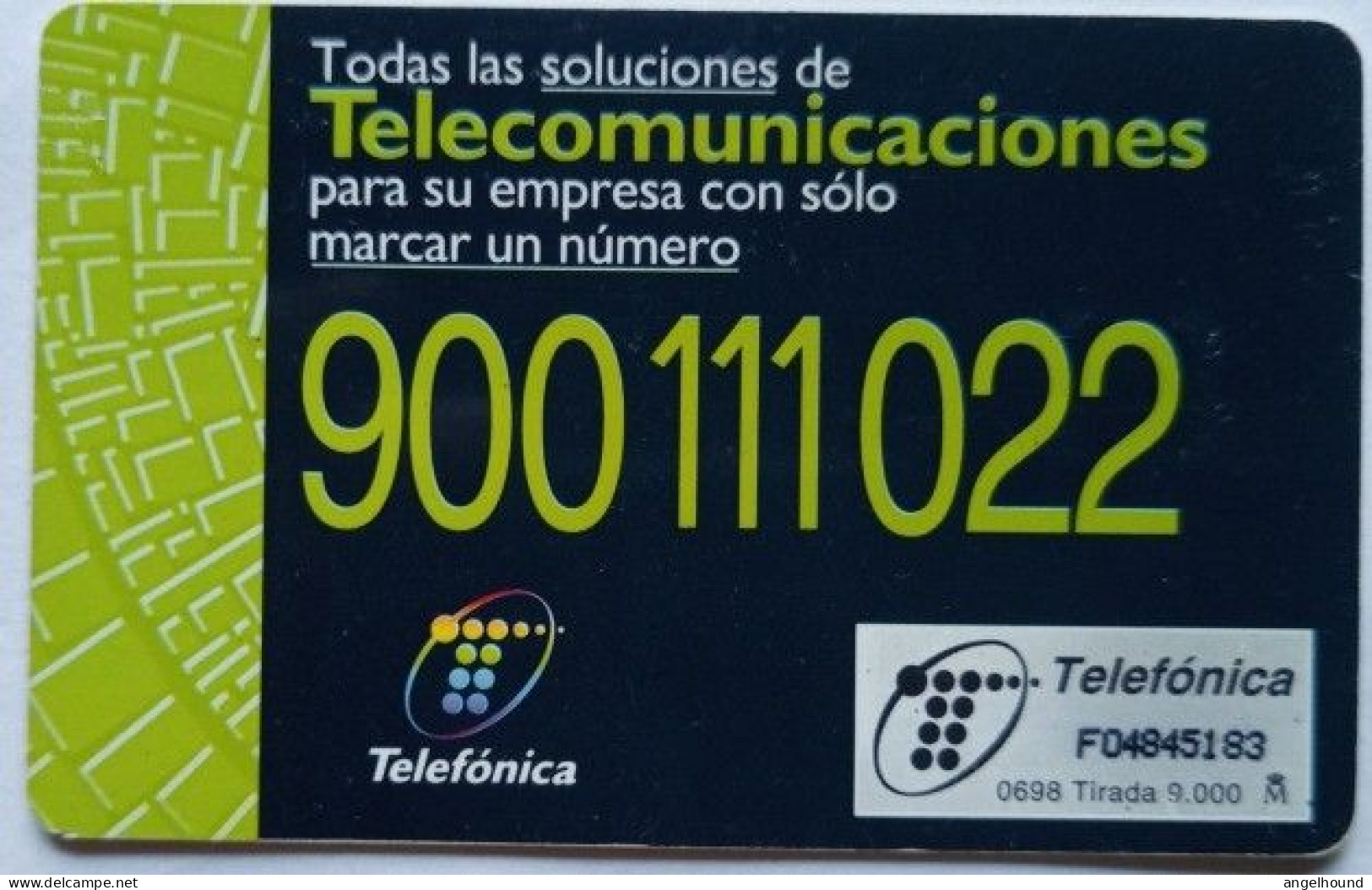 Spain 1000 Pta. Chip Card - Servicio Pymes - Emisiones Básicas