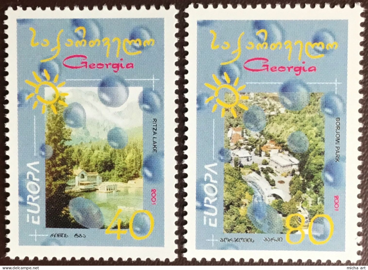 Georgia 2001 Europa CEPT Set MNH - 2001