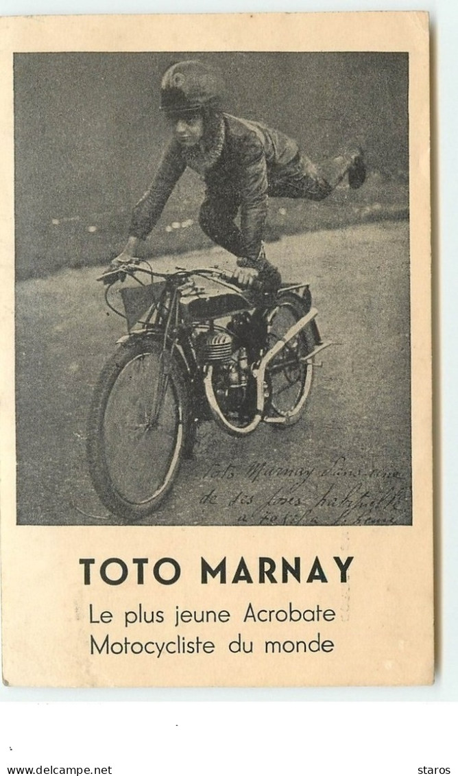 Toto Marnay - Le Plus Jeune Acrobate Motocycliste Du Monde - Motociclismo