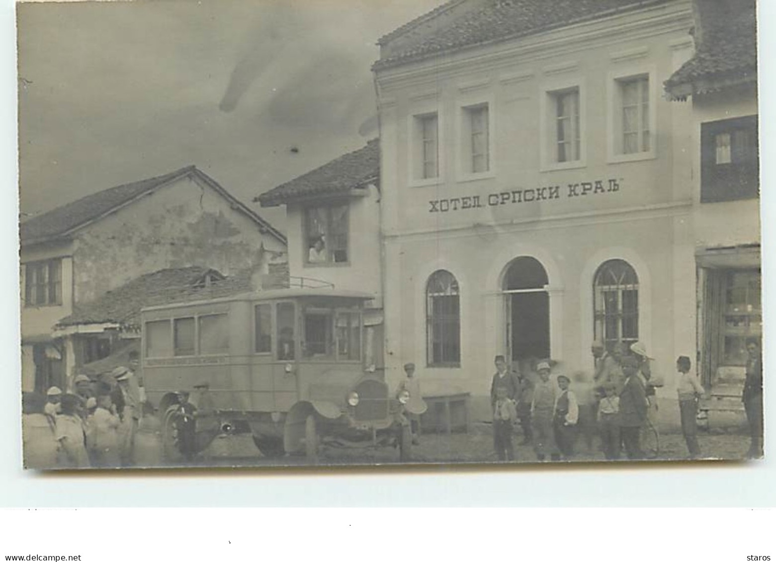 Carte-Photo - PEC - Hotel Srpski Kralj - Autobus - Kosovo