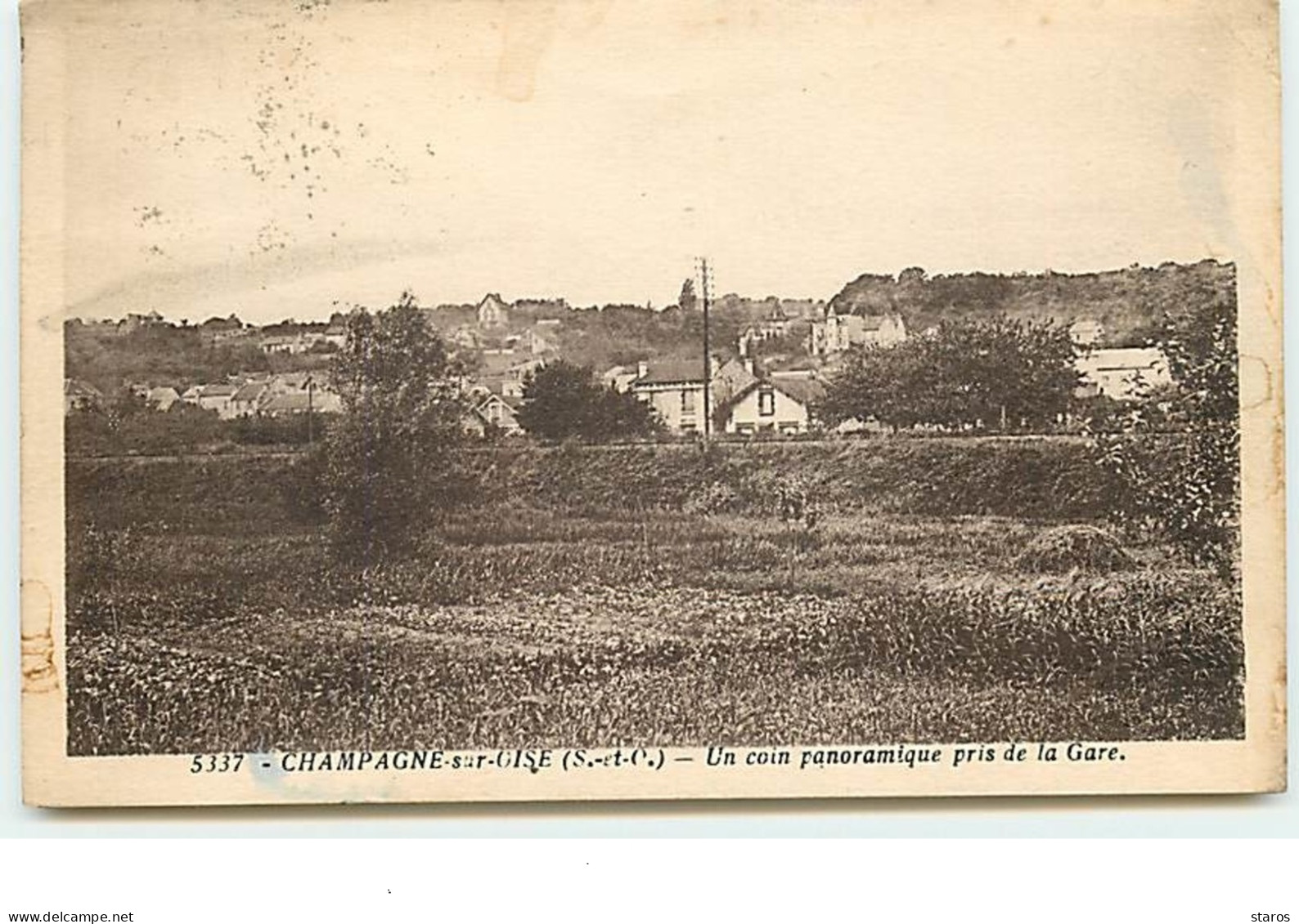 CHAMPAGNE-SUR-OISE - Un Coin Panoramique Pris De La Gare - Champagne Sur Oise