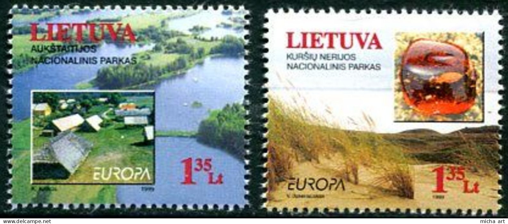 Lithuania 1999 Europa CEPT Set MNH - 1999