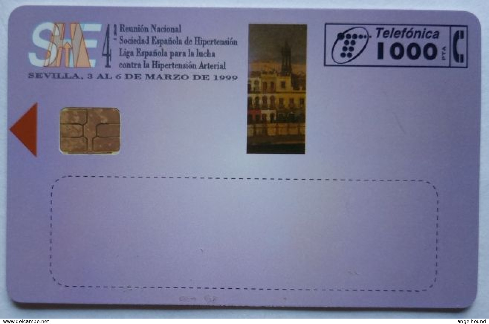 Spain 1000 Pta. Chip Card - 25 Anniversario SHE - 4a Reunion Nacional - Basisuitgaven