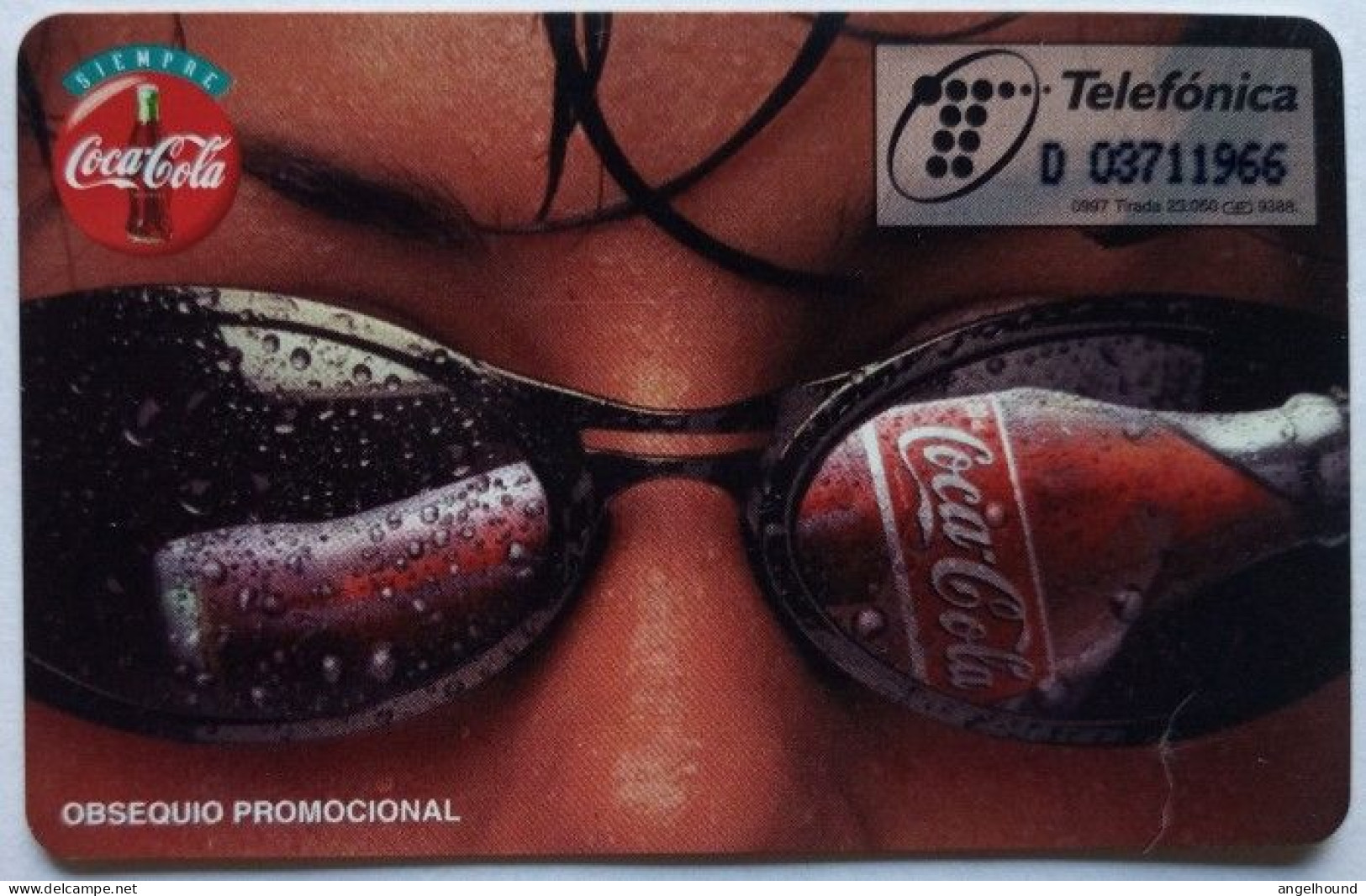 Spain 500 Pta. Chip Card - Coca Cola - Commemorative Advertisment