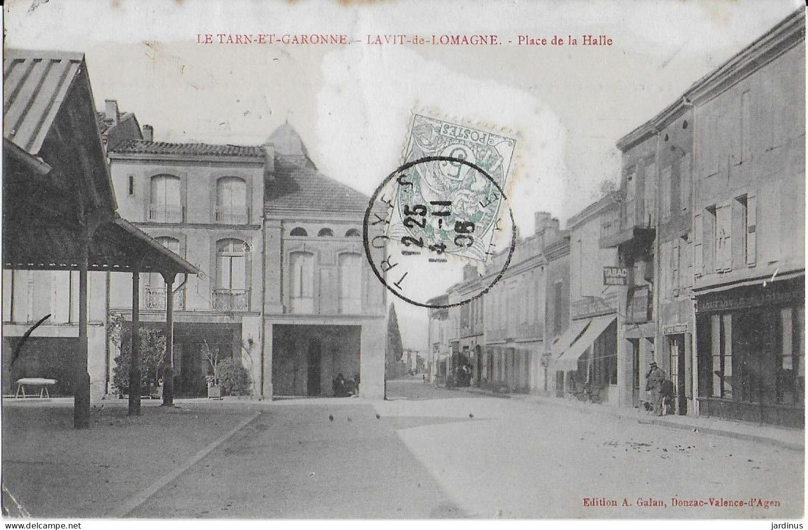 Tarn Et Garonne - Lavit De Lomagne- Place De La Halle (1911) - Lavit