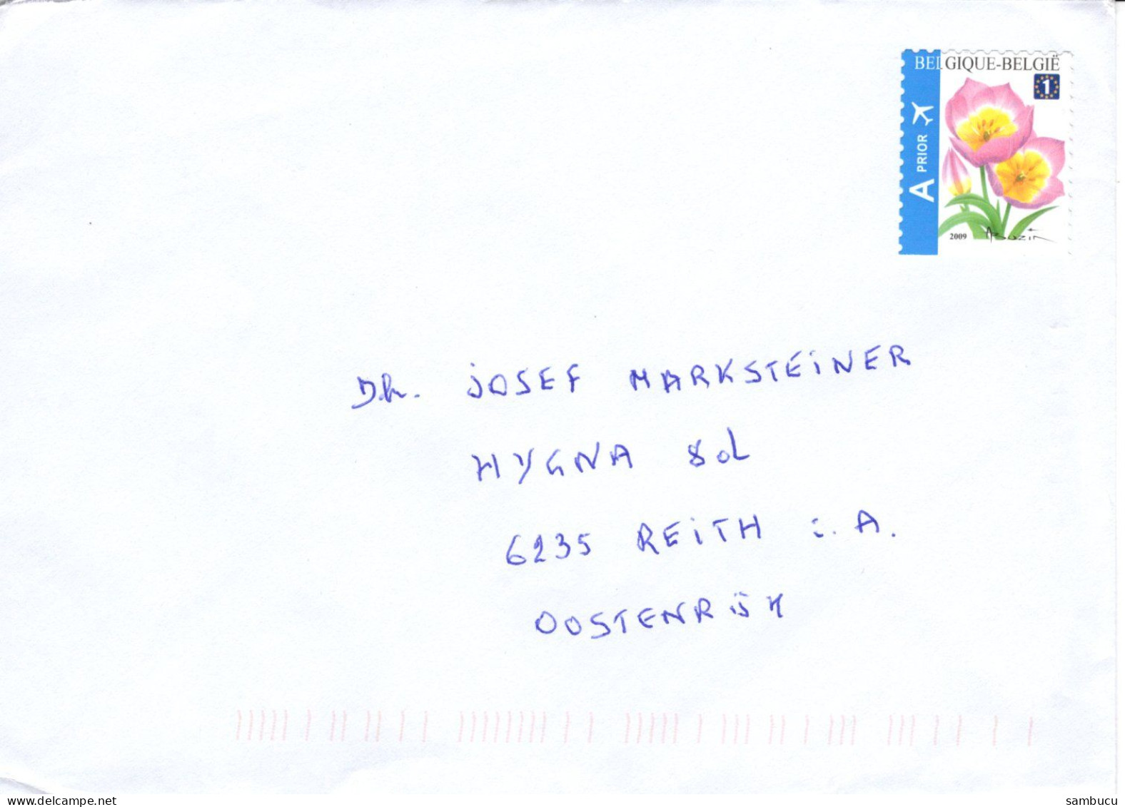 Brief Von Teralfene Mit € 1,- Prior Blumen 2024 - 2013-... Koning Filip