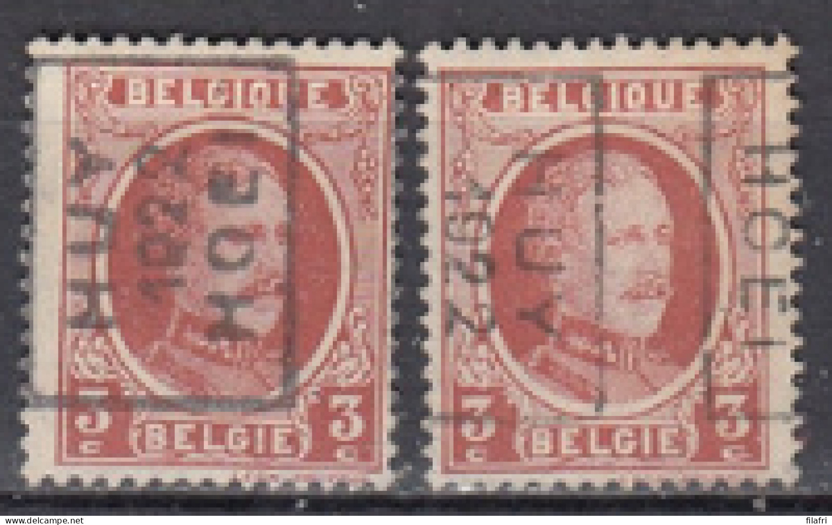 2969 Voorafstempeling Op Nr 192 - HUY 1922 HOEI - Positie A & B - Rolstempels 1920-29