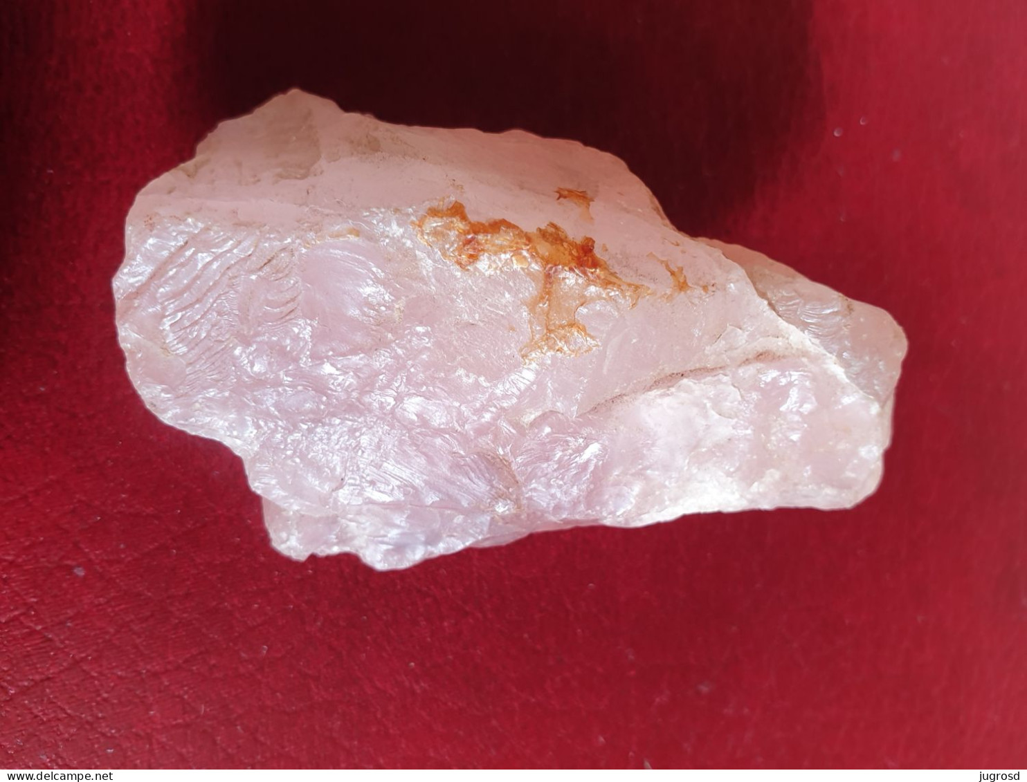 Bloc De Quartz Rose Longueur 7,1 Cm Poids 84 Grammes - Minerales