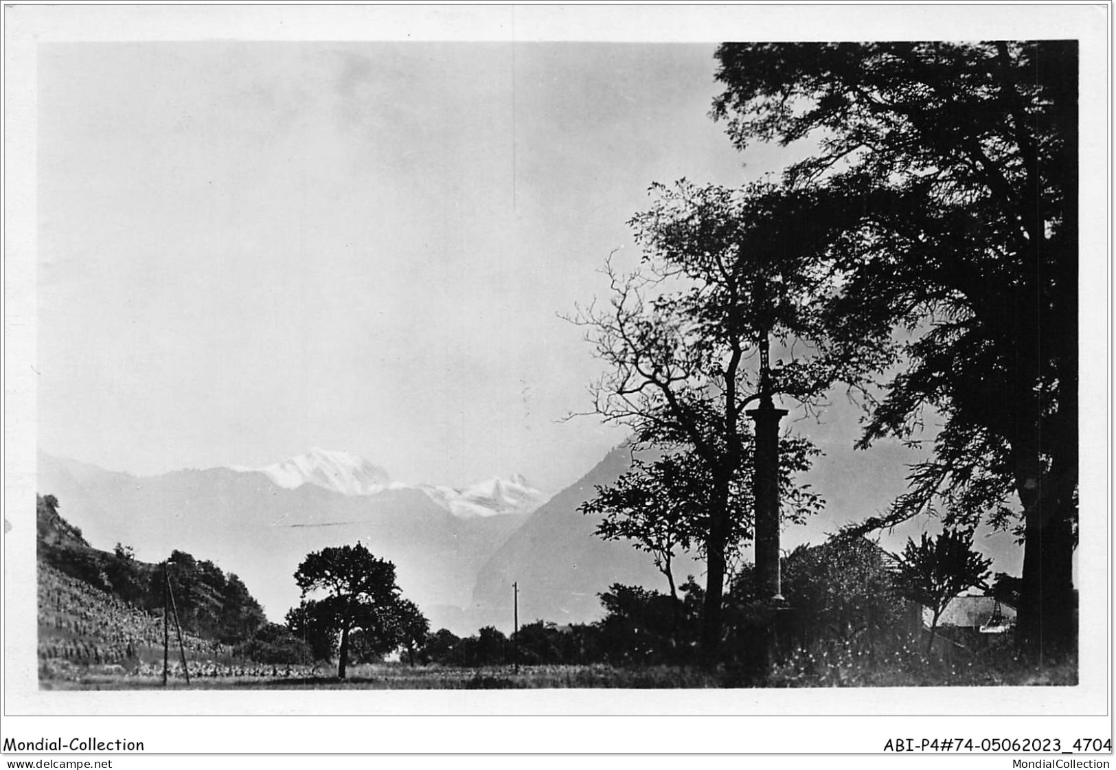 ABIP4-74-0326 - FAVERGES - Vallee De Faverges Avec Le Mont Blanc  - Faverges