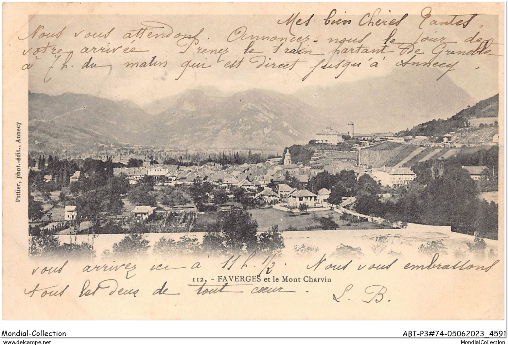 ABIP3-74-0270 - FAVERGES - Faverges Et Le Mont Charvin  - Faverges