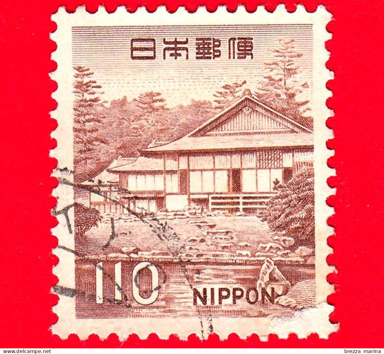 GIAPPONE - Usato - 1966 - Fauna, Flora E Patrimonio Culturale - Katsura Gardenvilla, Kyoto - 110 - Gebraucht