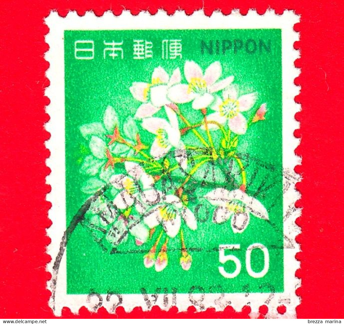 GIAPPONE - Usato - 1980 - Flowers - Fleurs - Fiori Di Ciliegio - 50 - Ongebruikt