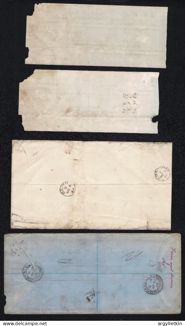 SCOTLAND JOHNSTONE CASTLE AYRSHIRE 1826-1907 - Cartas & Documentos