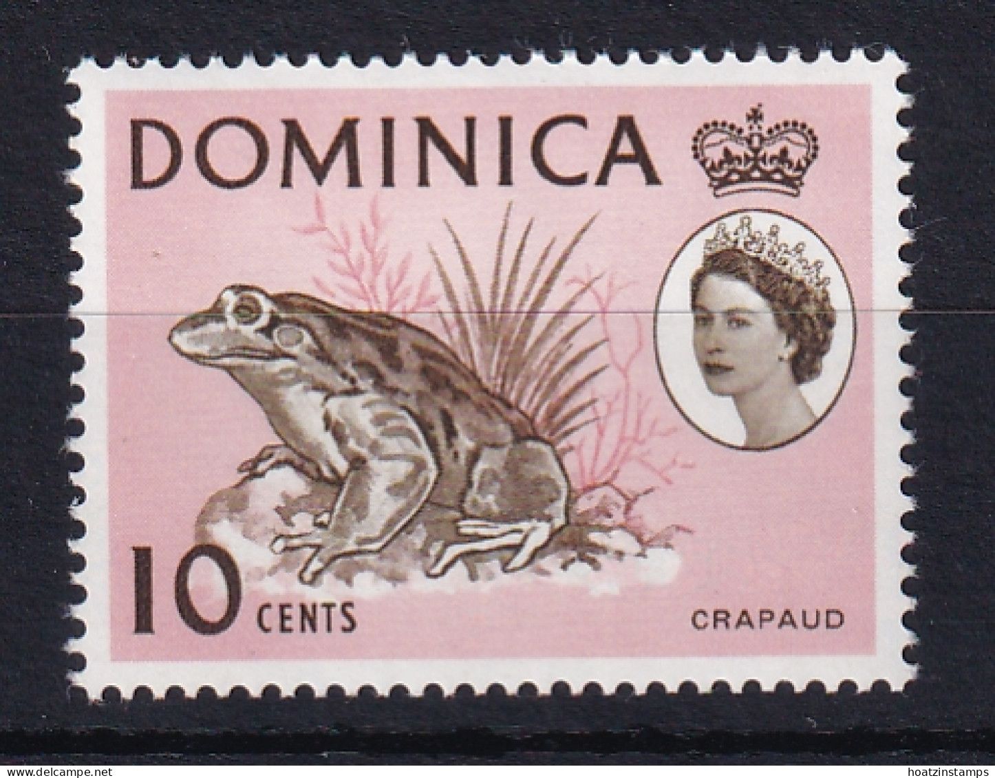 Dominica: 1966/67   QE II - Pictorial    SG203   10c  [Wmk Sideways]      MNH - Dominica (...-1978)