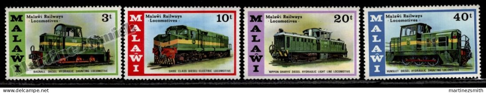 Malawi 1976 Yv. 273-76, Trains, Locomotives, Engines, Transport - MNH - Malawi (1964-...)