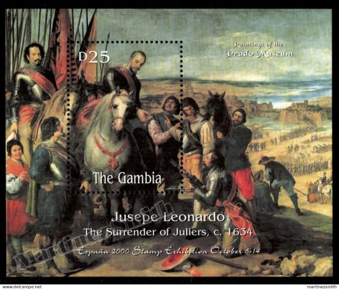 Gambia 2000 Yv. BF 487, Art, Paintings,  Prado Museum Madrid -  Miniature Sheet -MNH - Gambie (1965-...)