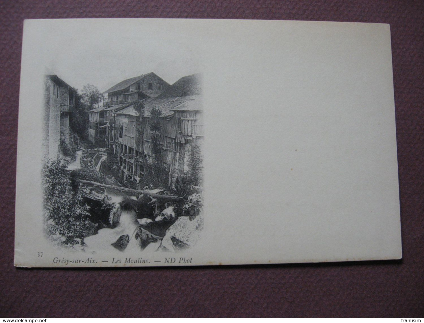 CPA 73 GRESY SUR AIX Les Moulins CARTE PRECURSEUR ( Avant 1905 ) - Gresy Sur Aix