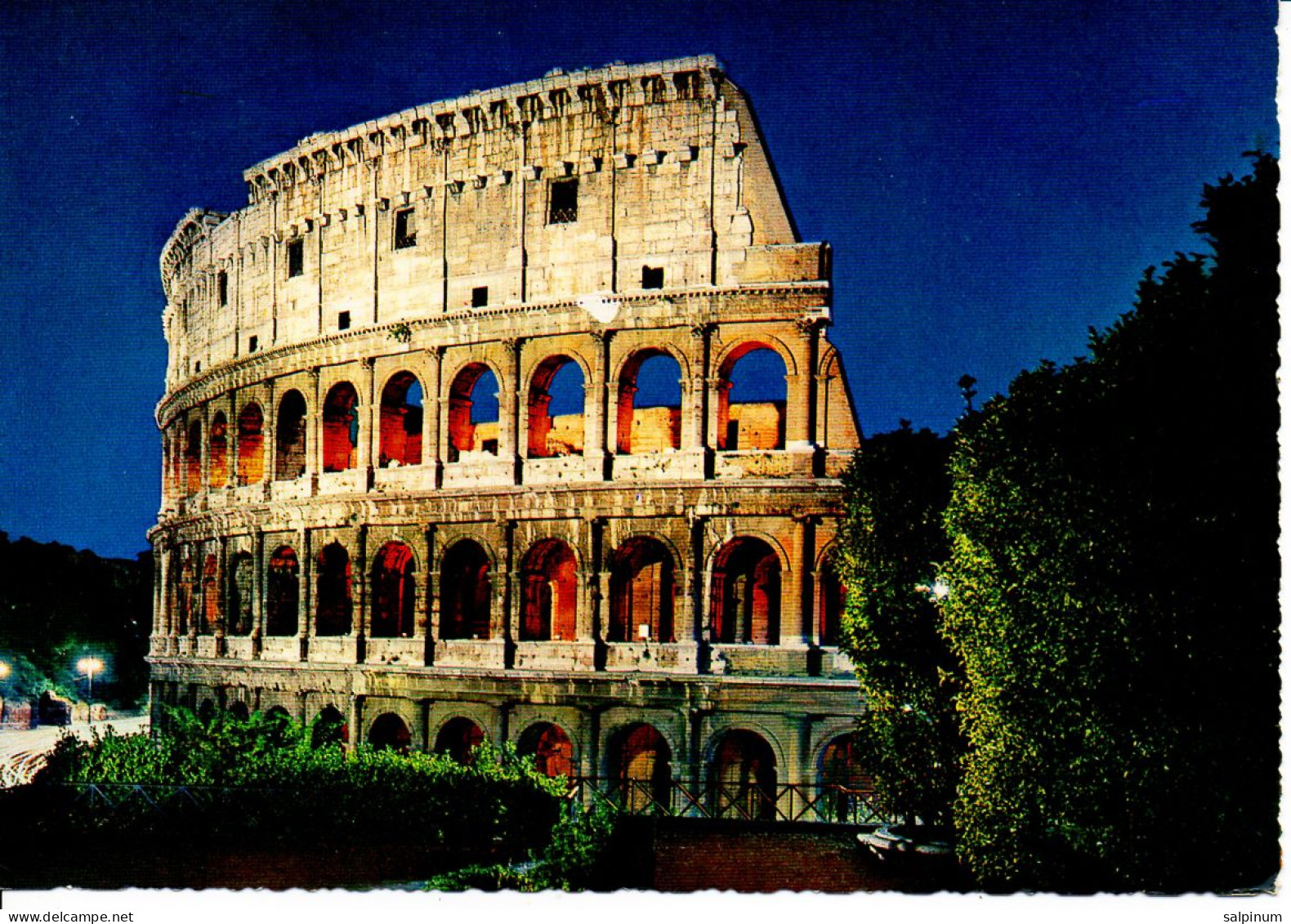 Roma Colosseo, Notturno - Viag. 1969 - Coliseo