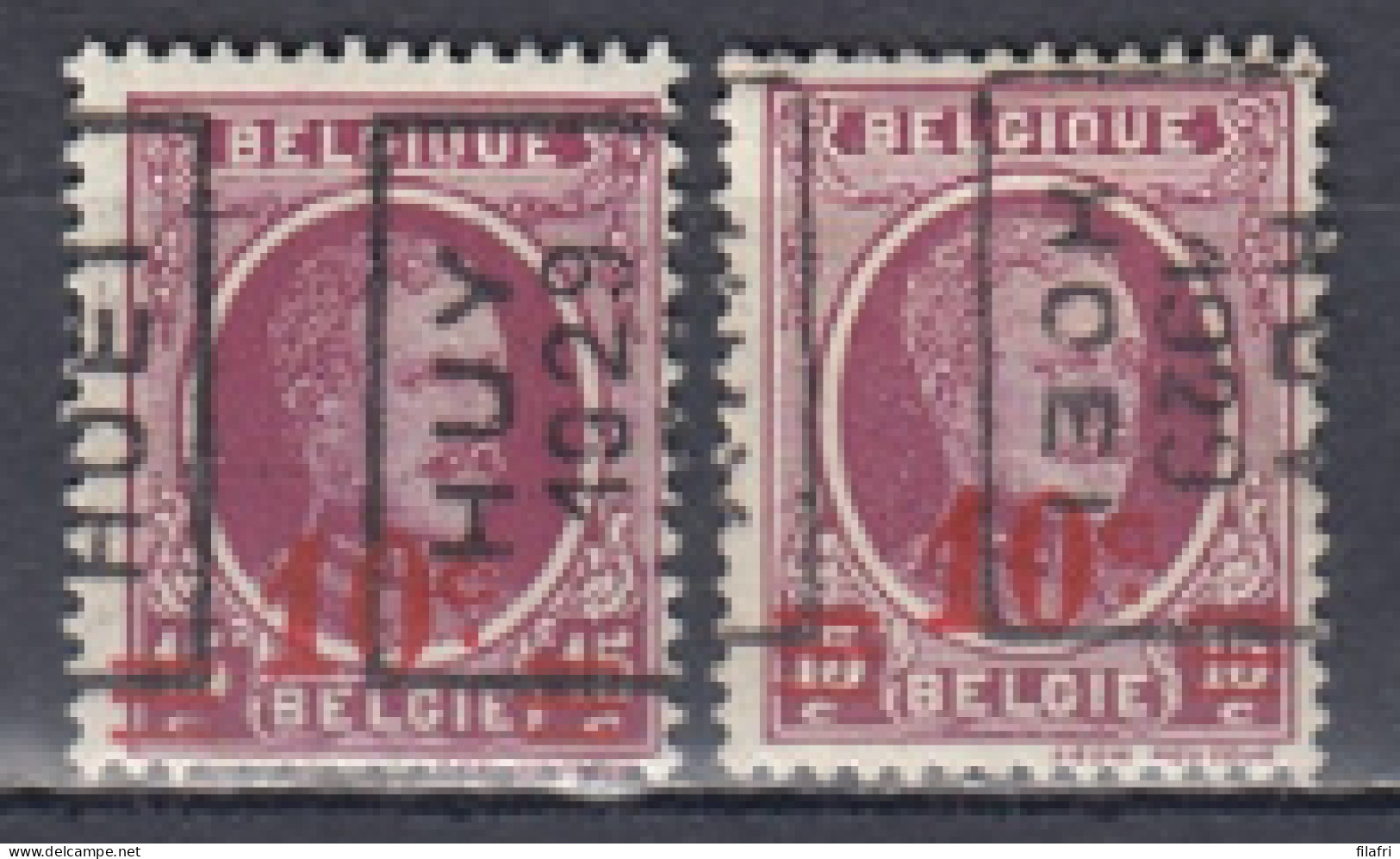 4818 Voorafstempeling Op Nr 246 - HUY 1929 HOEI - Positie A & B - Rollo De Sellos 1920-29