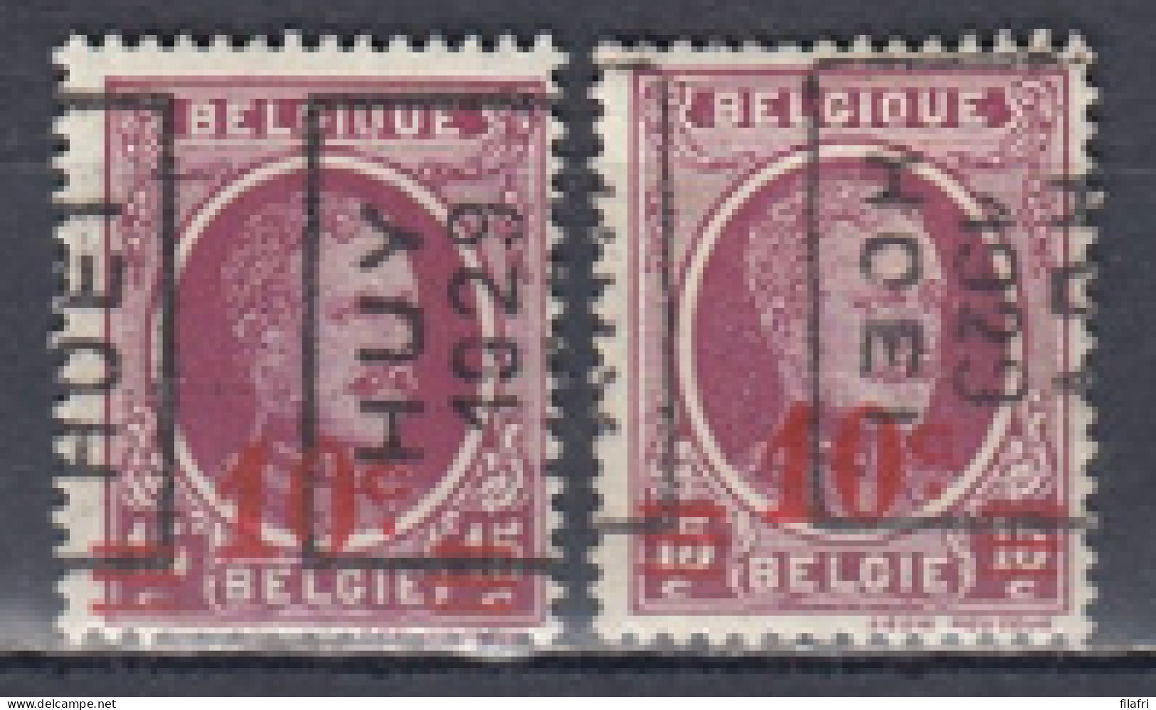 4818 Voorafstempeling Op Nr 246 - HUY 1929 HOEI - Positie A & B - Roulettes 1920-29