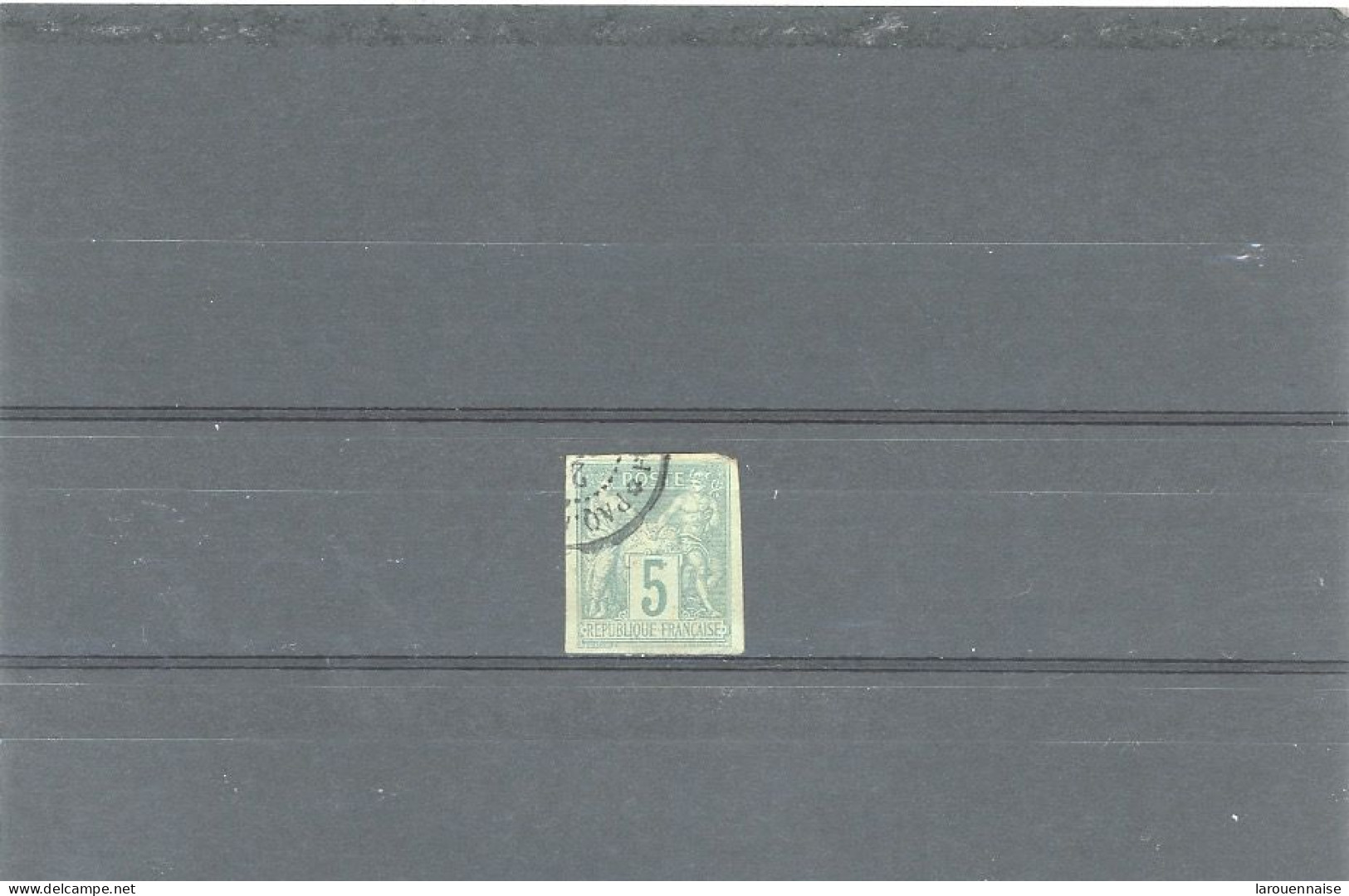 GUADELOUPE -COLONIES GÉNÉRALES-N°31.TYPE SAGE -5c VERT  TB/ TTB -Obl- CàD PAQ (  ) /*P(OINTE A PITRE .GUADe*) - Used Stamps