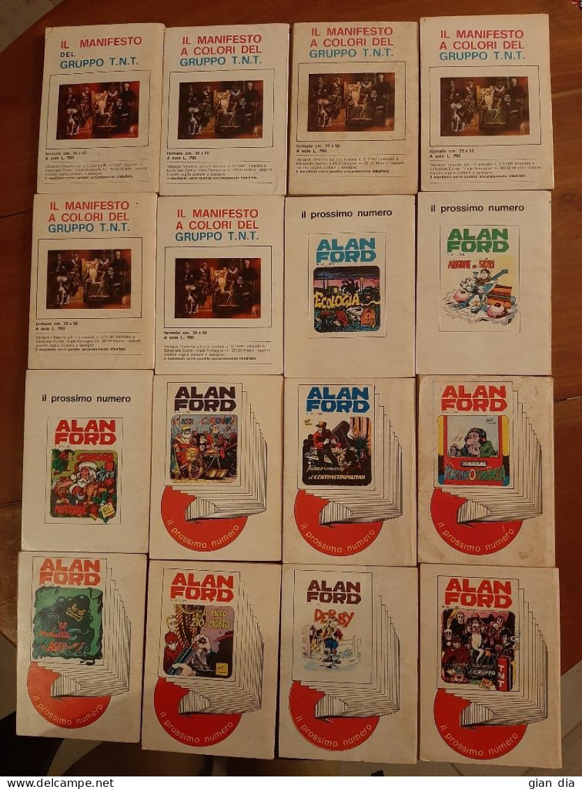 ALAN FORD Ed.Corno. Sequenza 31 – 49 (-3). 16 Albi. ORIGINALI. 01/72 – 07/73. - Eerste Uitgaves