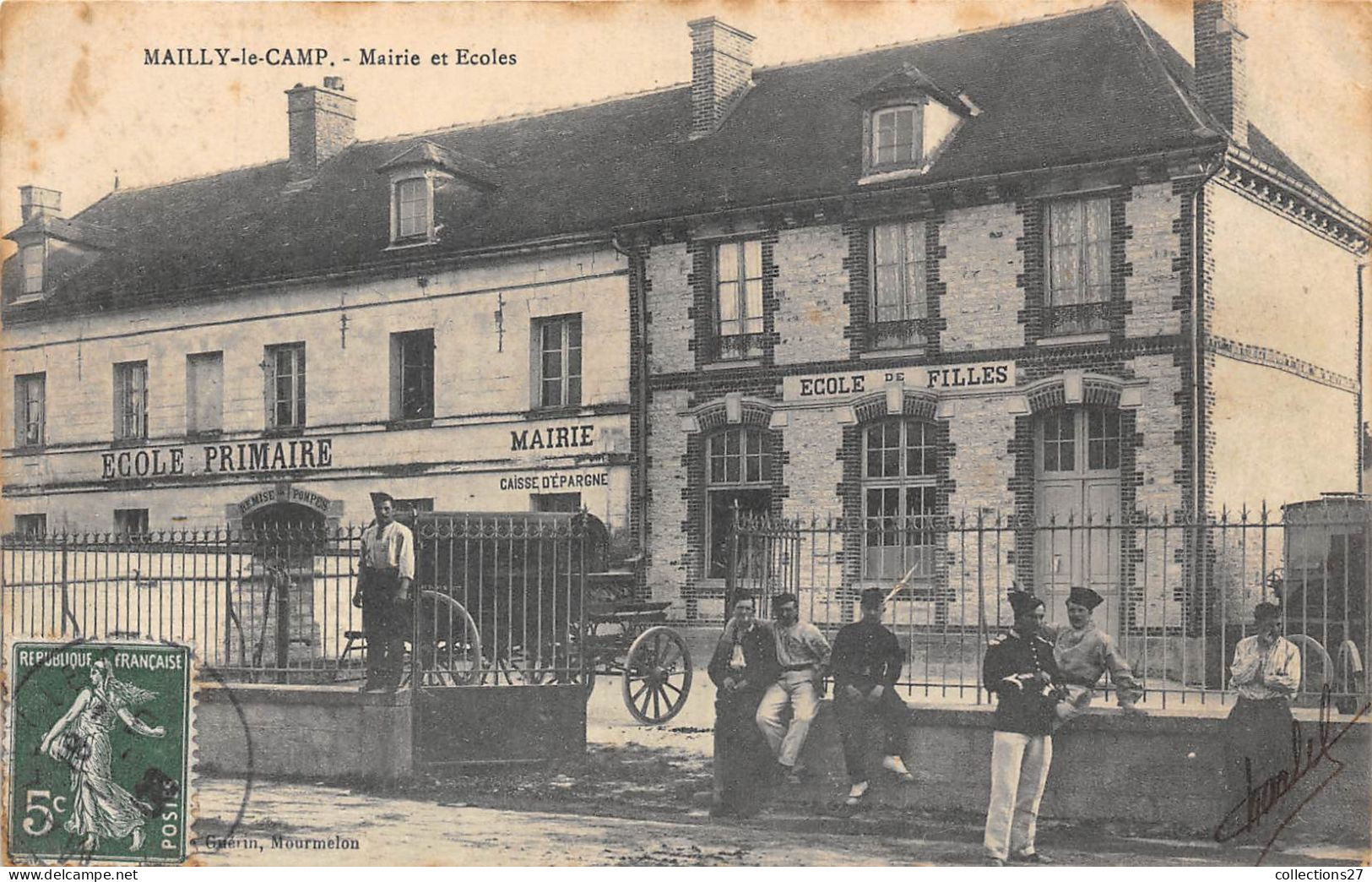 10-MAILLY-LE-CAMP- MAIRIE ET ECOLE - Mailly-le-Camp