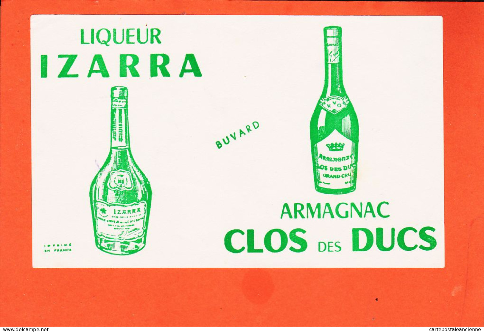 06255 / Liqueur IZARRA Armagnac CLOS Des DUCS Buvard-Blotter - Liqueur & Bière