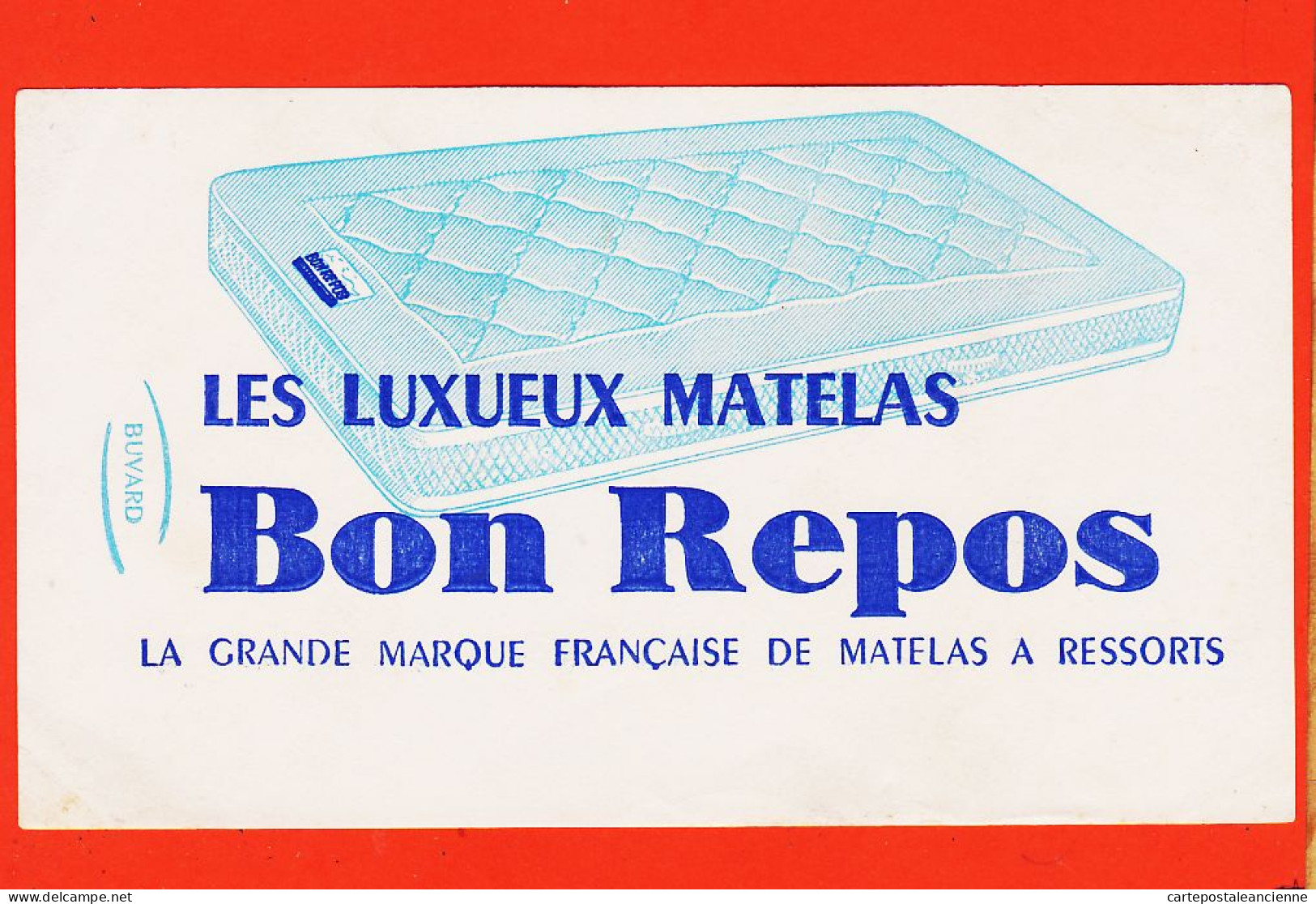 06200 / Matelas Ressorts BON REPOS Les Luxueux Matelas Grande Marque Française Buvard-Blotter (Vierge De Localisation)  - Textilos & Vestidos