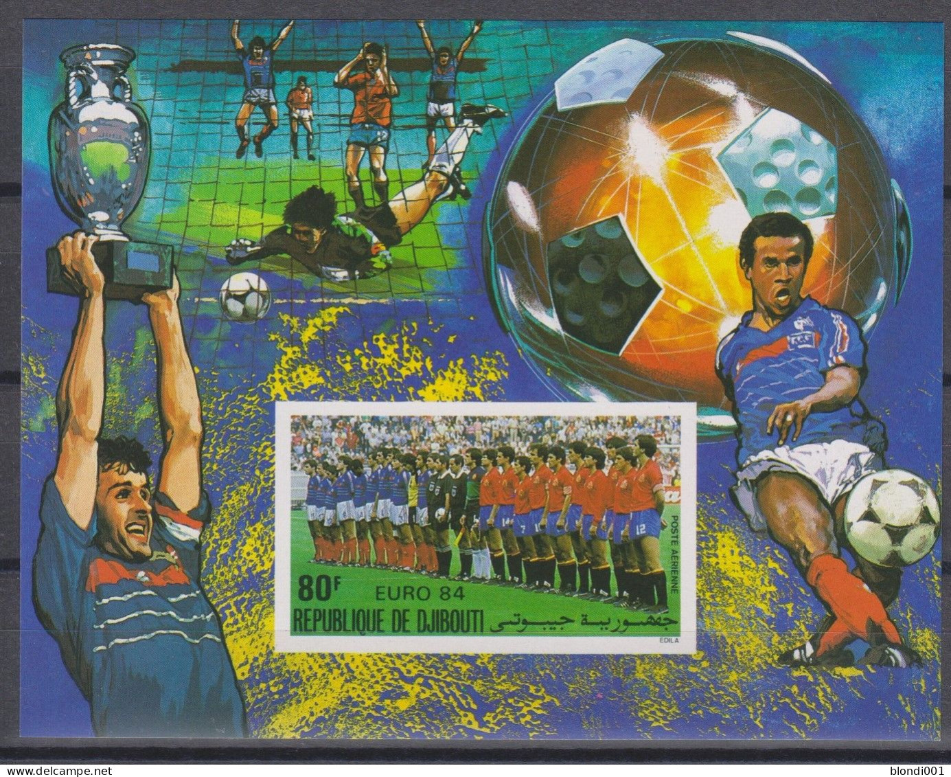 Soccer European Cup 1984 - Football - DJIBOUTI - S/S Imperf. MNH - Fußball-Europameisterschaft (UEFA)