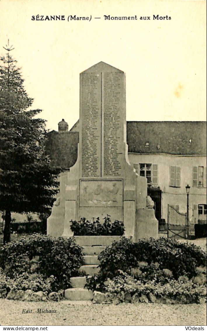 France - (51) Marne - Sézanne - Monument Aux Morts - Sezanne