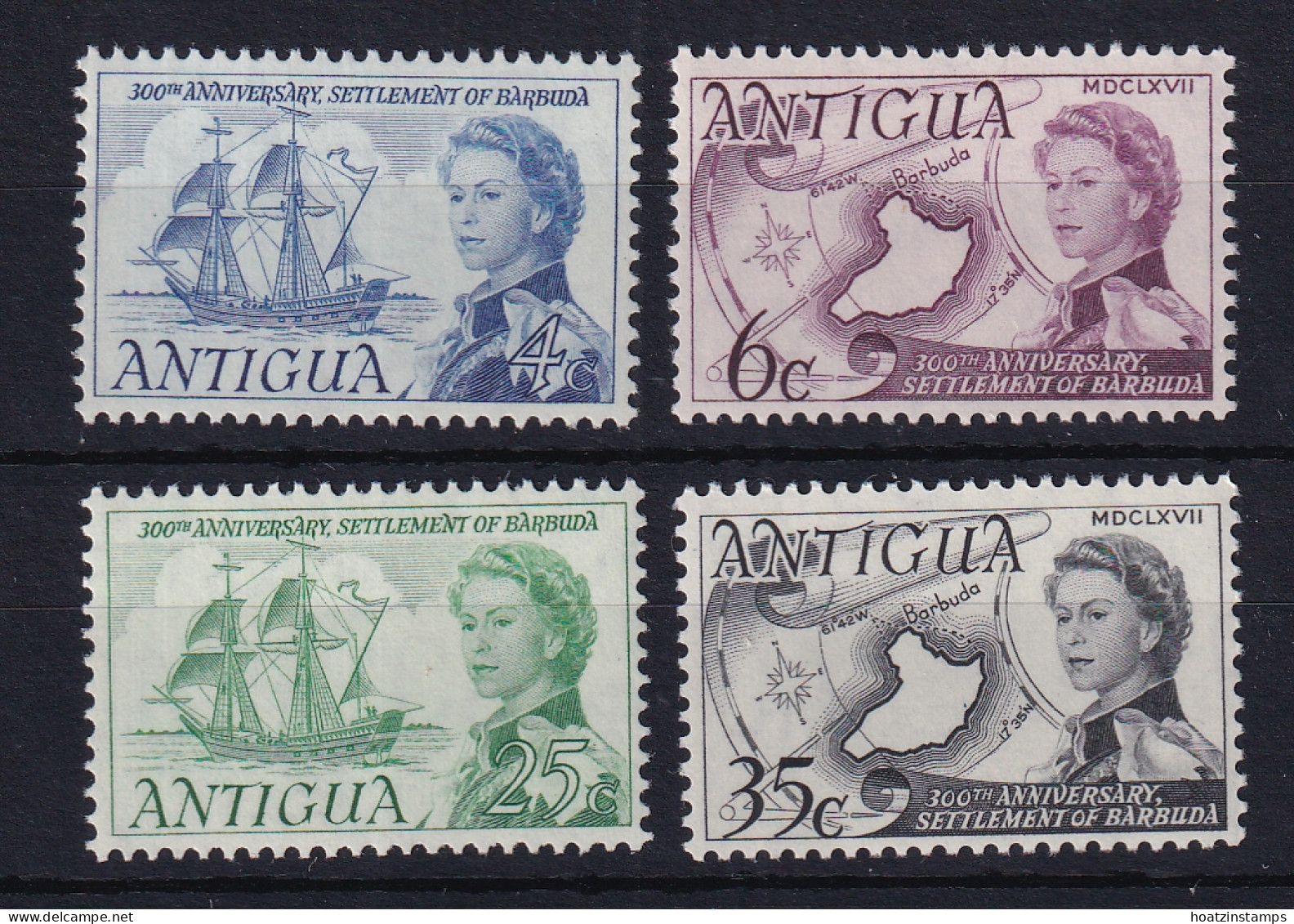 Antigua: 1967   300th Anniv Of Barbuda Settlement   MNH - 1960-1981 Autonomia Interna