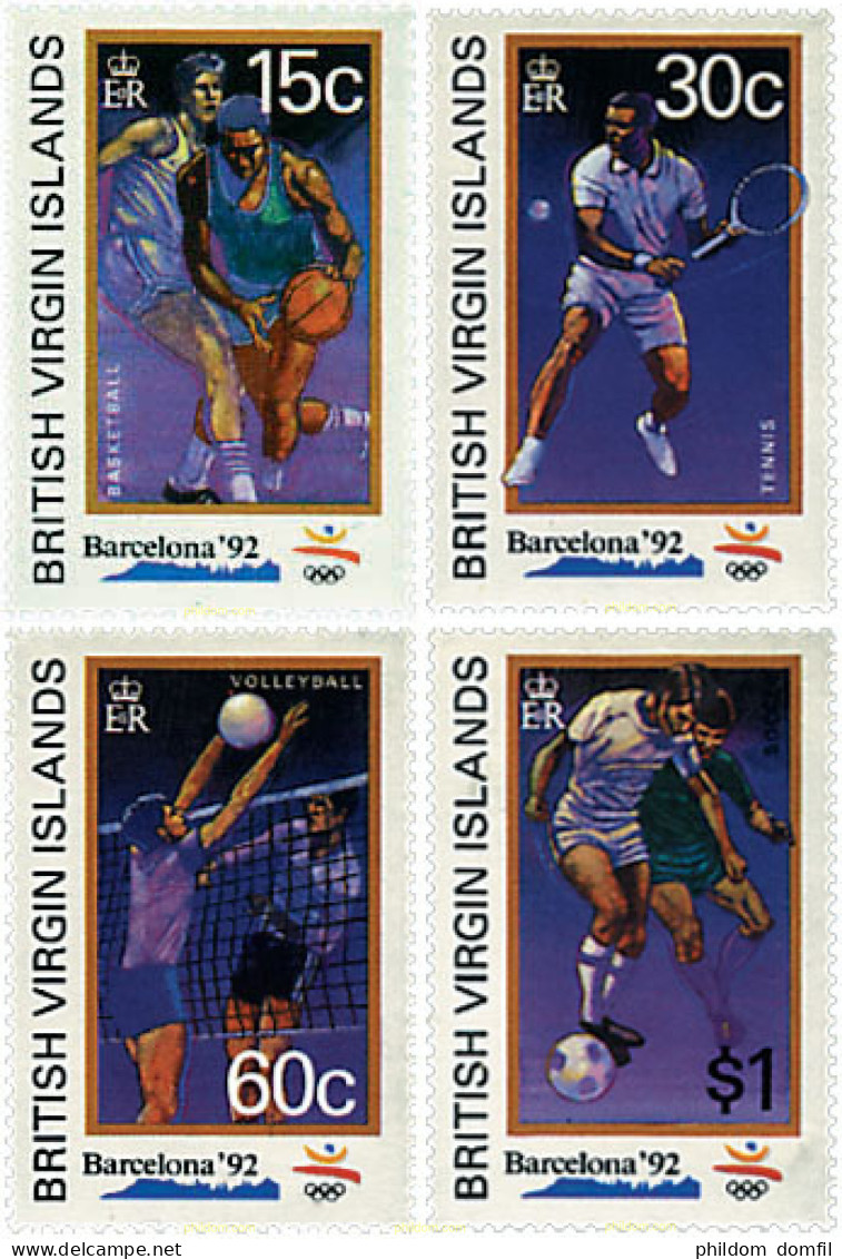 51867 MNH VIRGENES BRITANICAS Islas 1992 25 JUEGOS OLIMPICOS VERANO BARCELONA 1992 - British Virgin Islands