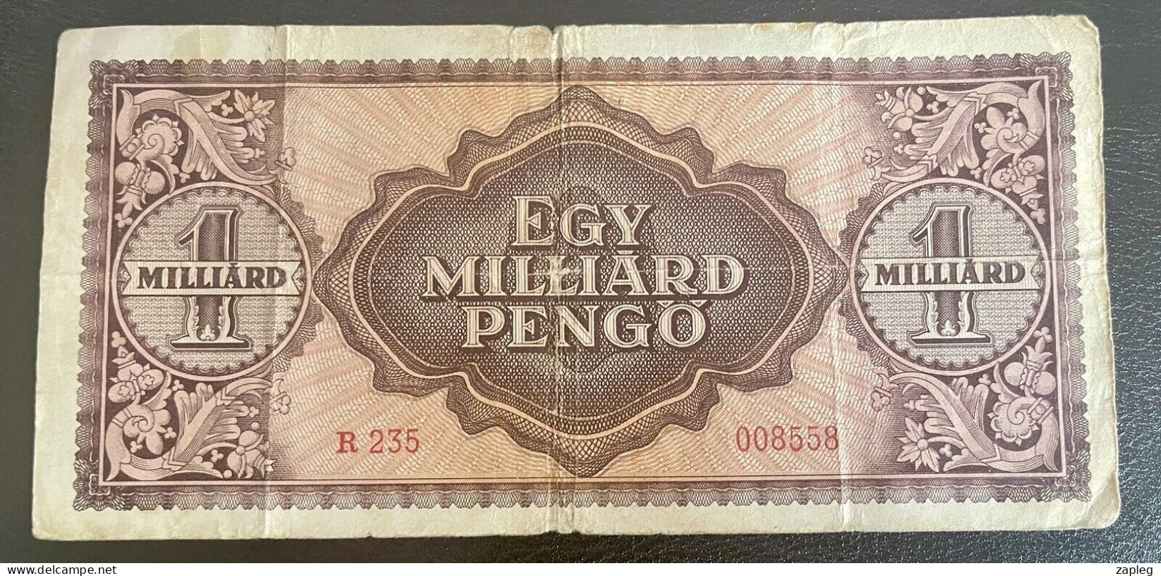 HONGRIE HUNGARY Billet 1 Milliard PENGO 1946 - Hungría