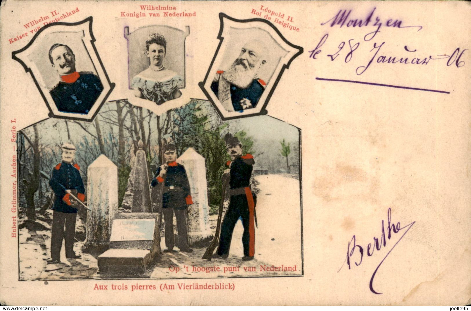 Vaals - Vierlandenblick - Zollwache - Douane - Vierlandenpunt - Bleyberg - Aachen - Neutraal Gebied - 1905 - Vaals