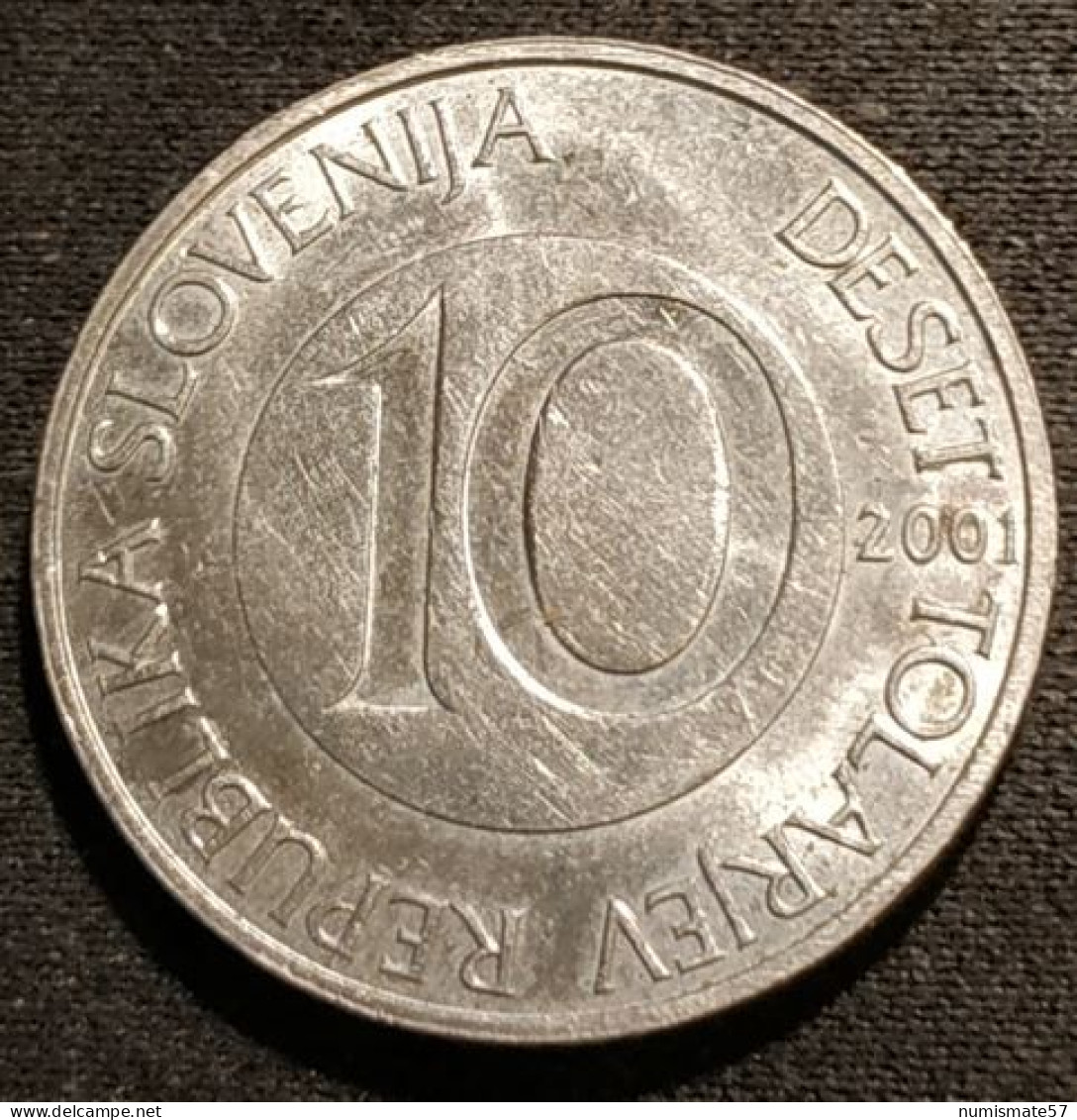 SLOVENIE - SLOVENIA - 10 TOLARJEV 2001 - KM 41 - ( Cheval - Equus ) - Eslovenia