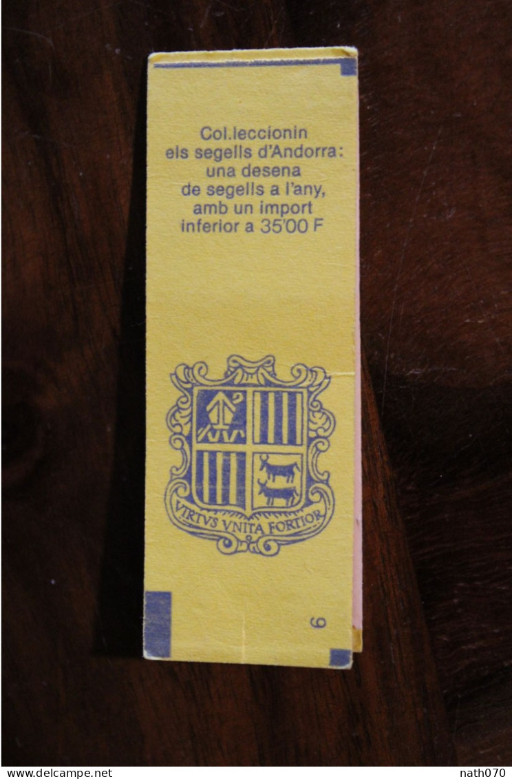 1950's Principat Andorra Andorre Cover Carnet Timbre - Cuadernillos