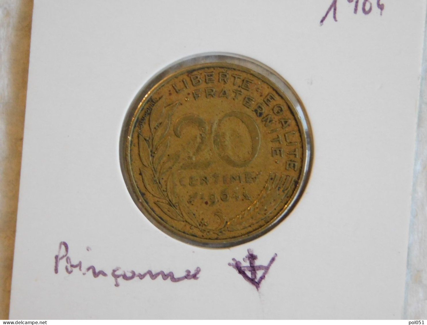 FRANCE 20 Centimes 1964 Poinçon 4 Ou Fleche (1136) - 1792-1975 National Convention