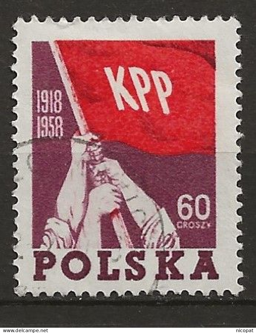POLAND Oblitéré 951 Anniversaire Du Parti Communiste Polonais KPP - Gebraucht