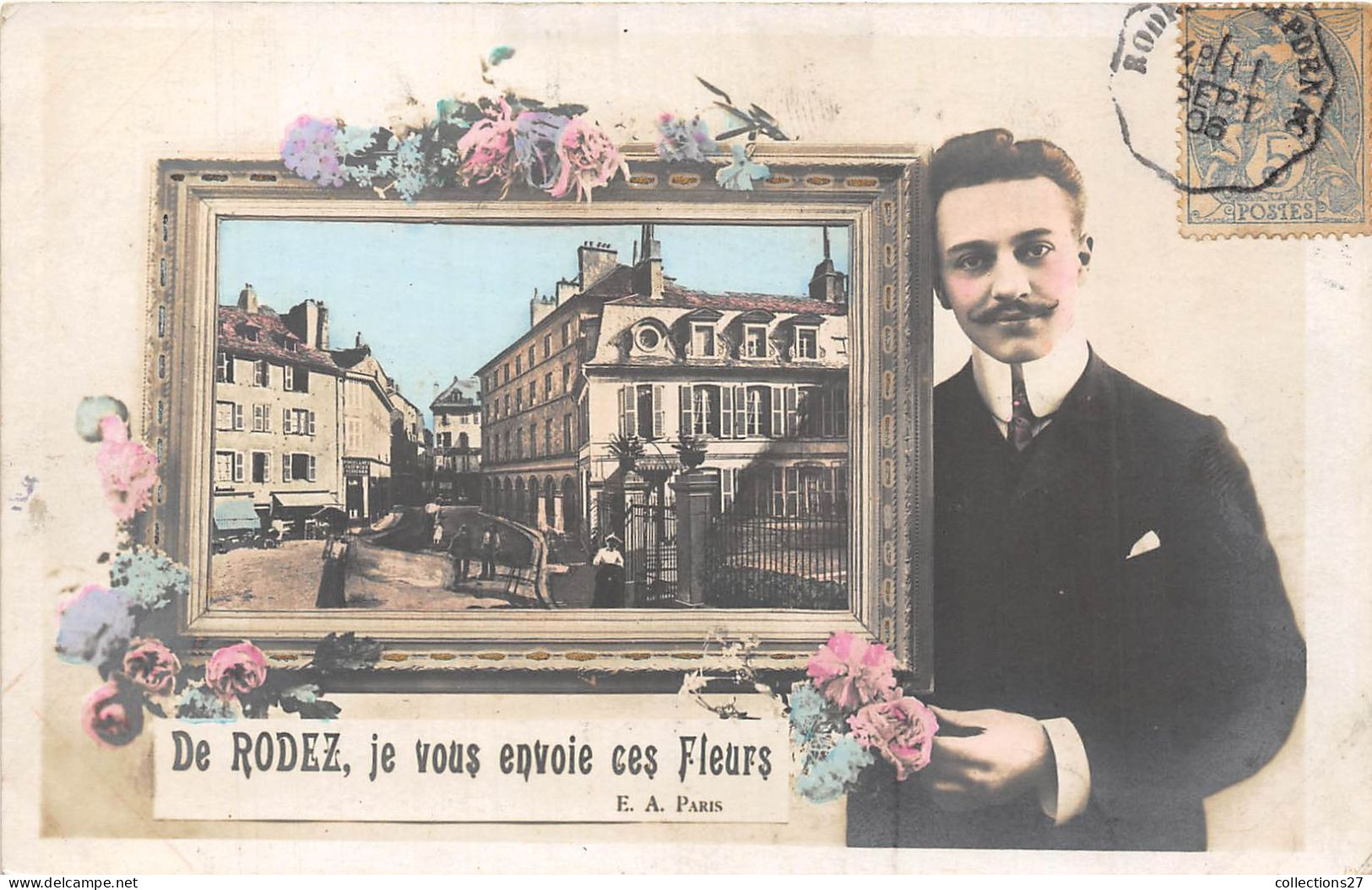 12-RODEZ- JE VOUS ENVOIE CES FLEURS - Rodez