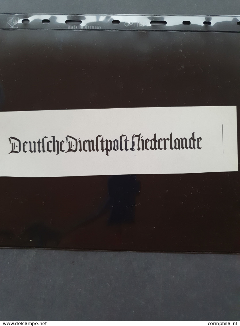 Cover 1941-1945 Zeer Gespecialiseerde Collectie Deutsche Dienstpost Niederlande DDPN (ca. 650 Poststukken) W.b. Veel Ech - Collections