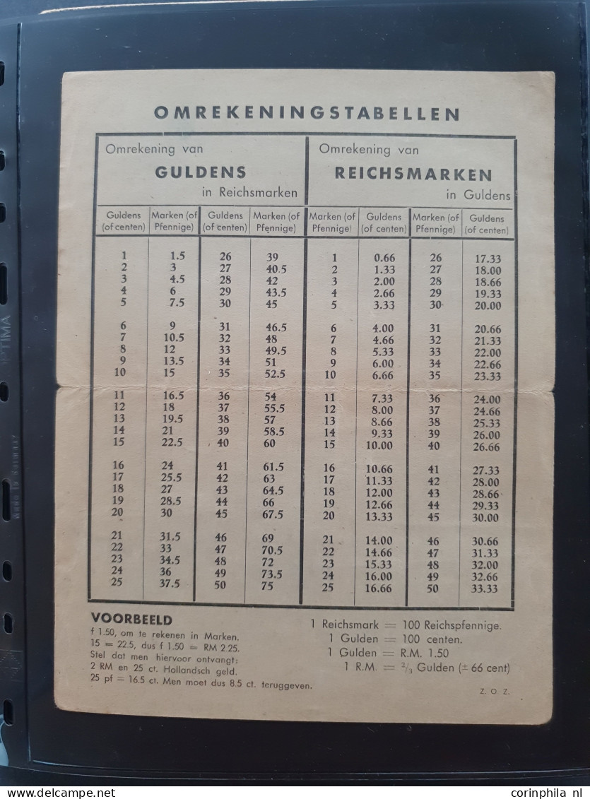 Cover 1941-1945 Zeer Gespecialiseerde Collectie Deutsche Dienstpost Niederlande DDPN (ca. 650 Poststukken) W.b. Veel Ech - Colecciones Completas