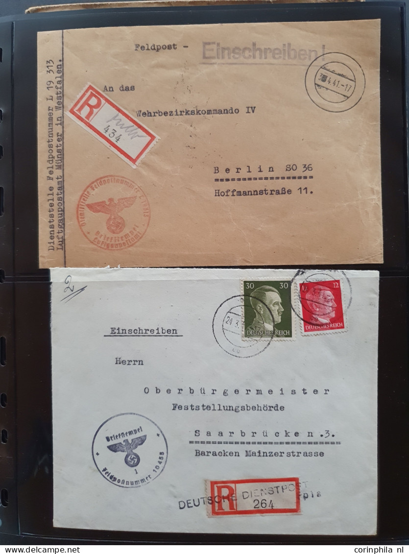 Cover 1941-1945 Zeer Gespecialiseerde Collectie Deutsche Dienstpost Niederlande DDPN (ca. 650 Poststukken) W.b. Veel Ech - Sammlungen