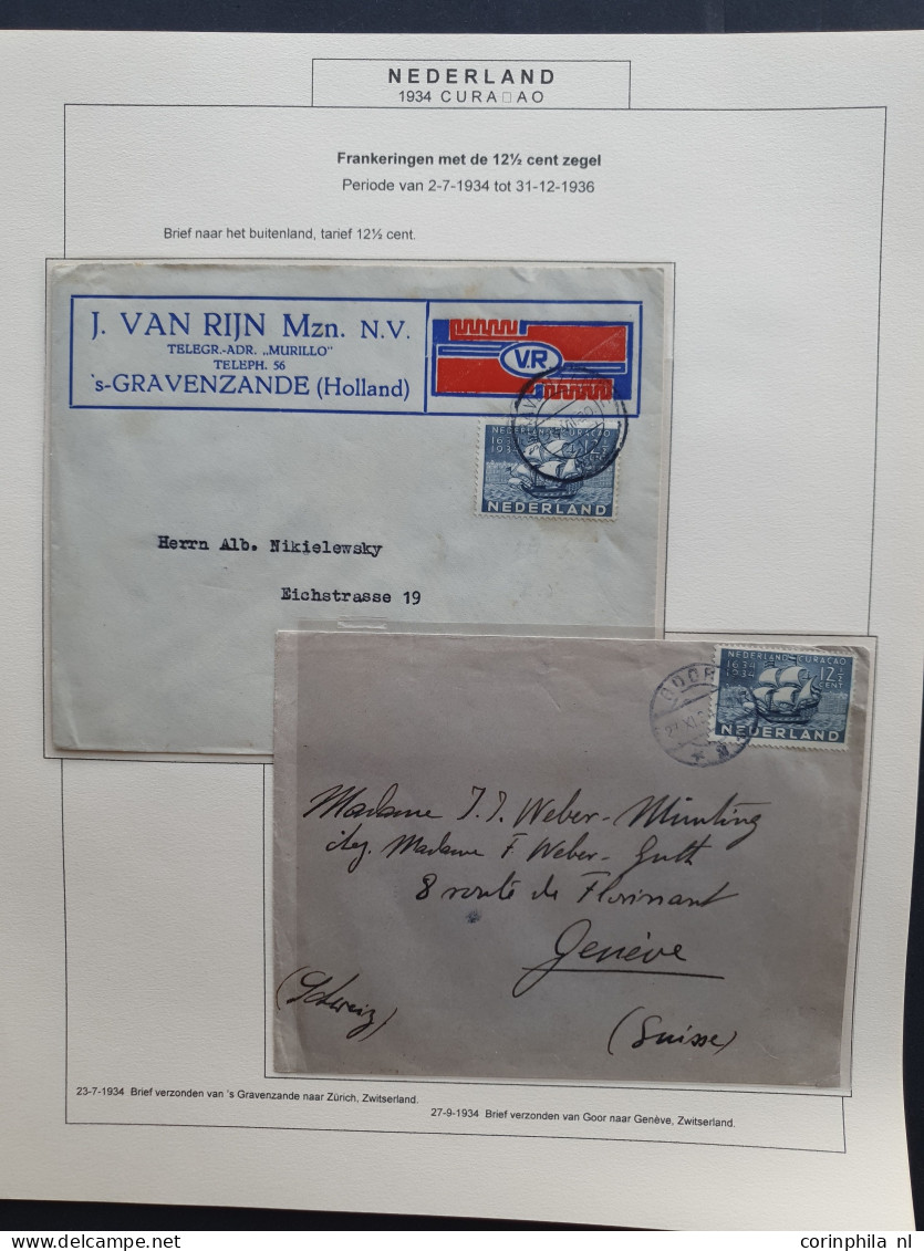 Cover 1922-1935, Collectie Van Ca. 530 Poststukken Met Veel Betere Ex. W.b.  Met 61b (2x), 61c, Toorop 1e Dag, 138-138 ( - Sammlungen