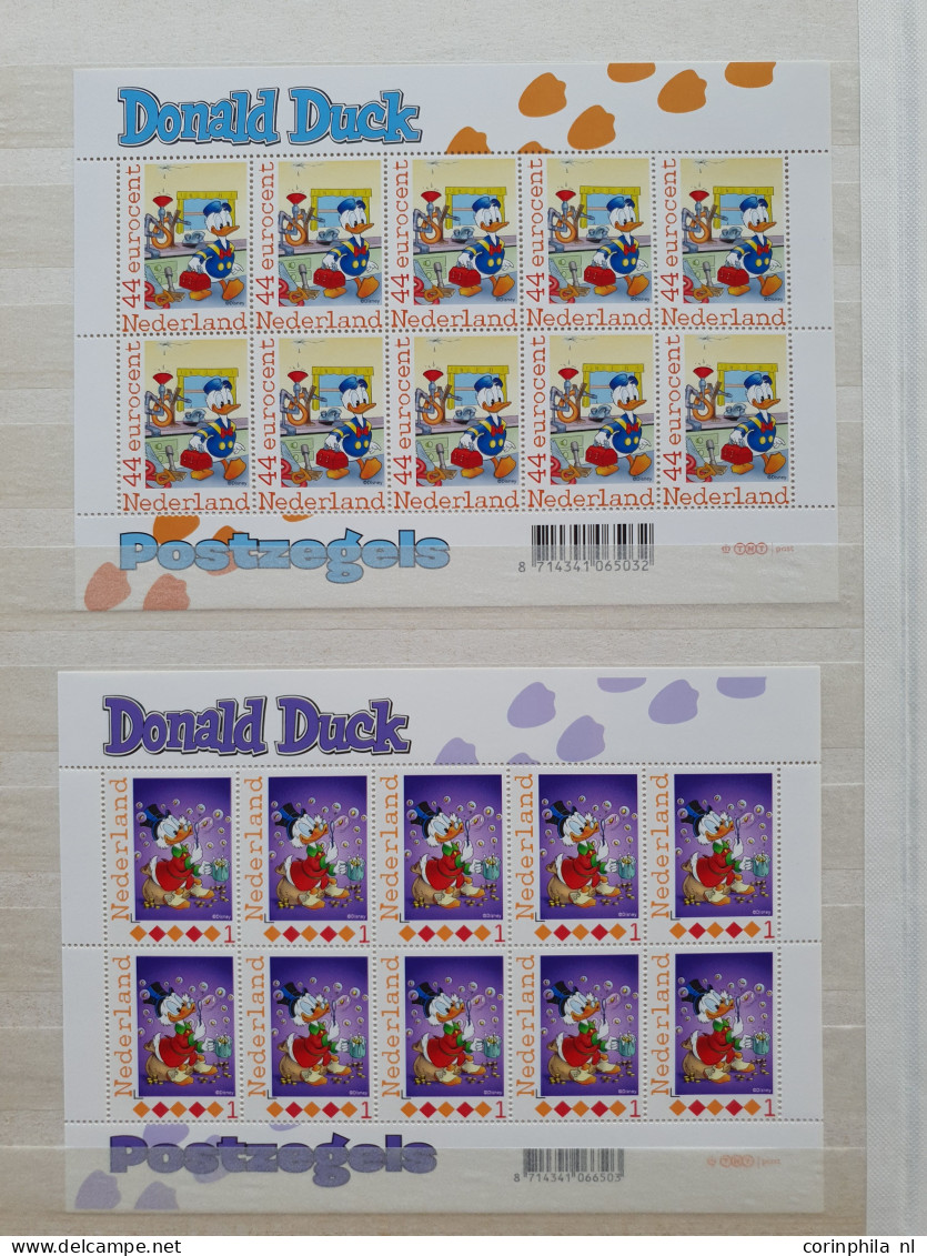 2005-2023 nominaal meest persoonlijke postzegels w.b. ca. €470, NL1 (ca. 1770x), Internationaal (ca. 30x) en December (5