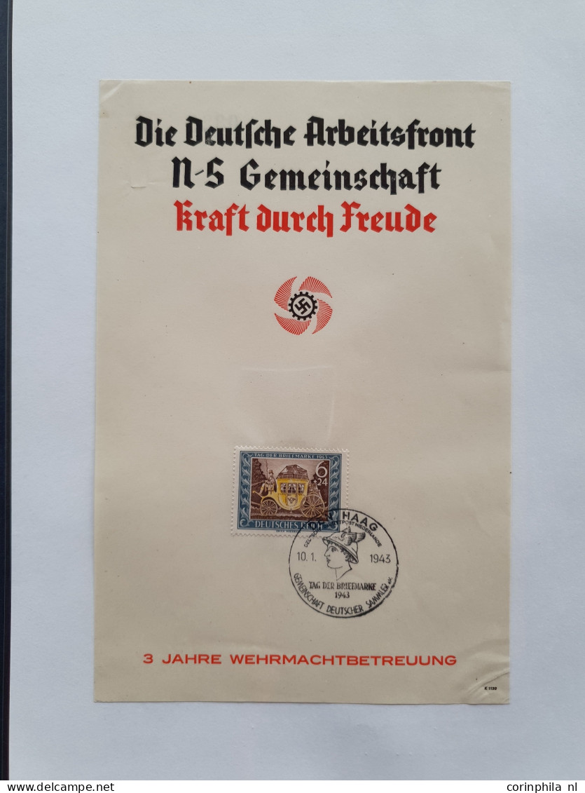 Cover 1940-1945 collectie Deutsche Dienstpost Niederlande DDPN (ca. 520 poststukken) deels opgezet op plaatsnaam A-Z met