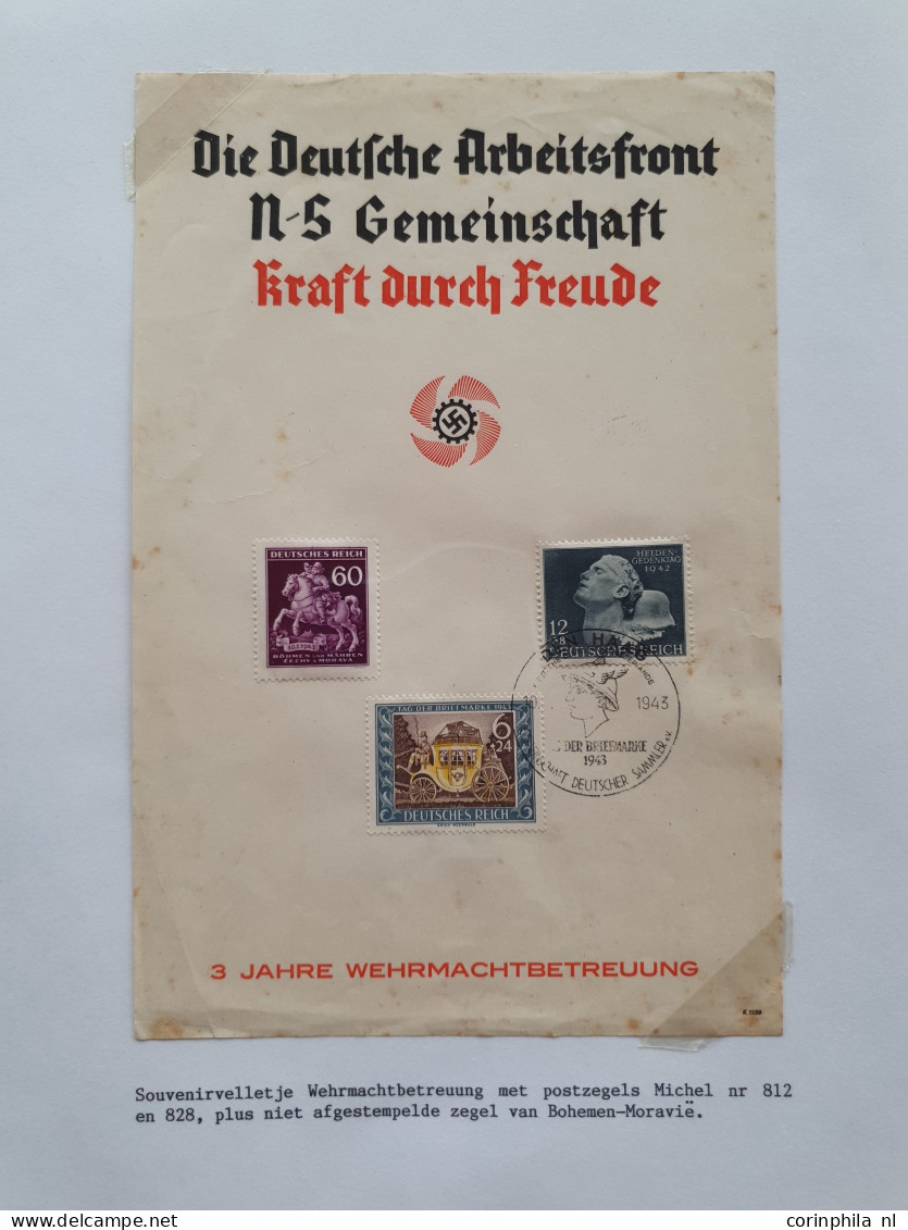 Cover 1940-1945 collectie Deutsche Dienstpost Niederlande DDPN (ca. 520 poststukken) deels opgezet op plaatsnaam A-Z met